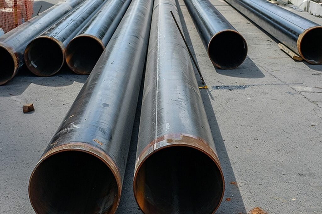 What to Expect During Sewer Line Replacement. Sewer pipes.